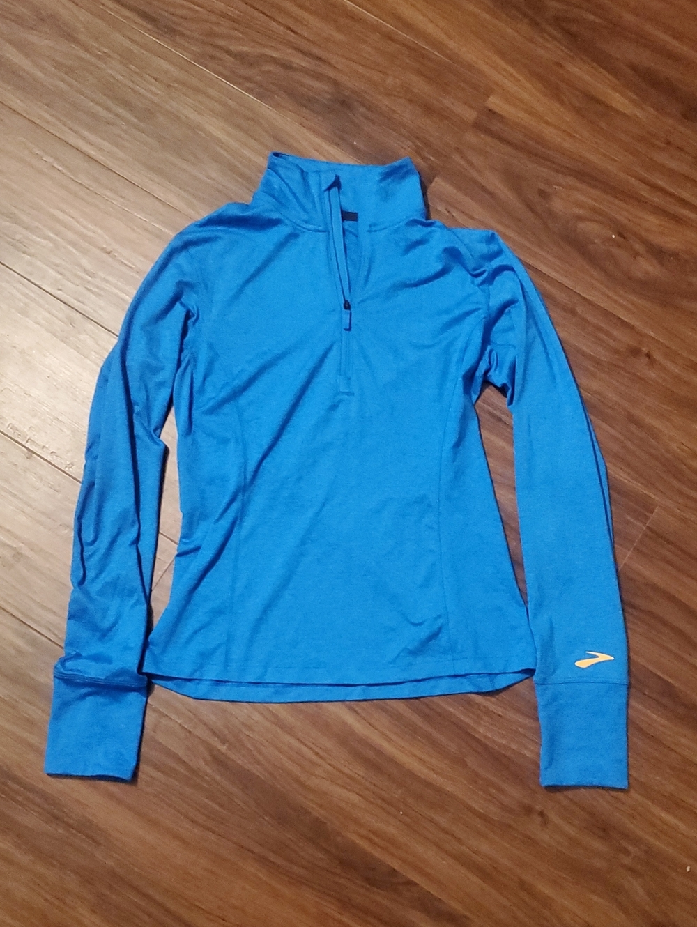 Brooks Women's Blue Quarter-Zip Long Sleeve Pullover